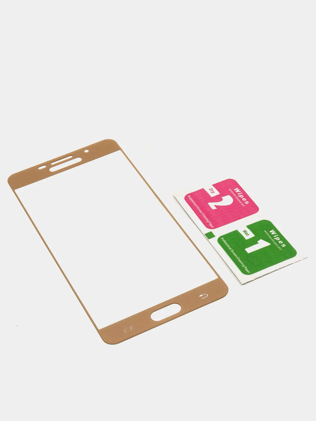 Золотой защитное стекло Samsung A7 2016