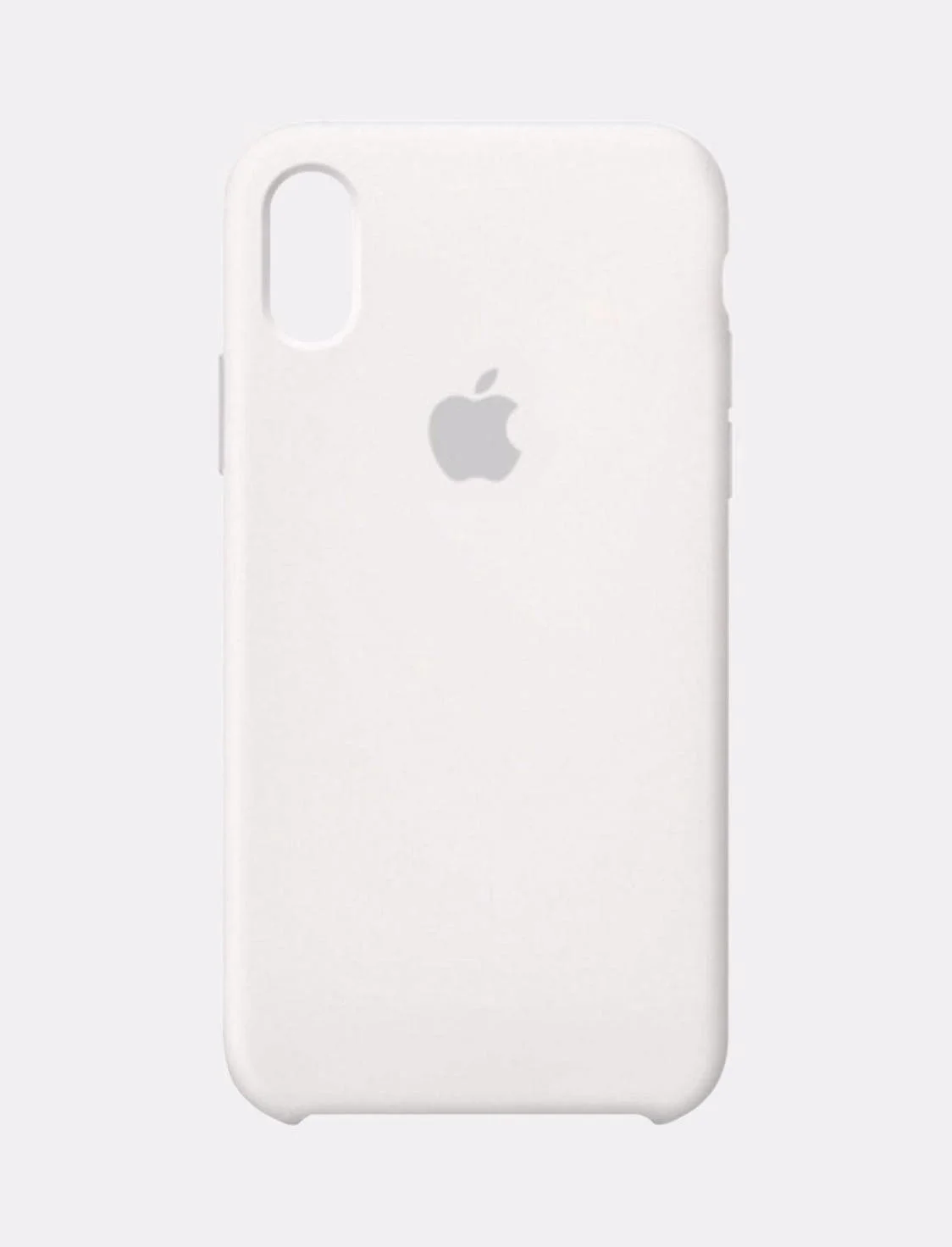 Белый защитный силиконовый чехол для iPhone X iPhone 10, с яблоком