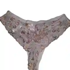 Серый женские кружевные трусы стринги