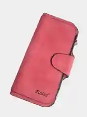 Коралловый кошелек женский, из экокожи