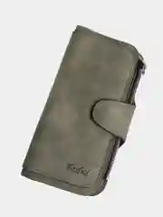 Хаки кошелек женский, из экокожи