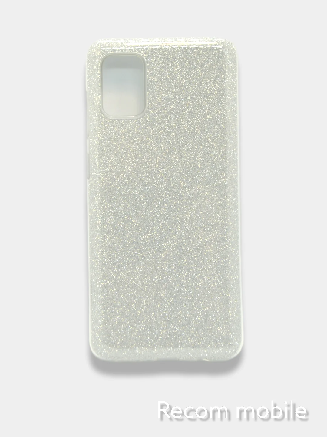 Серебряный чехол блестящий Samsung Galaxy A02S, A52, A72, накладка c блёстками Самсунг