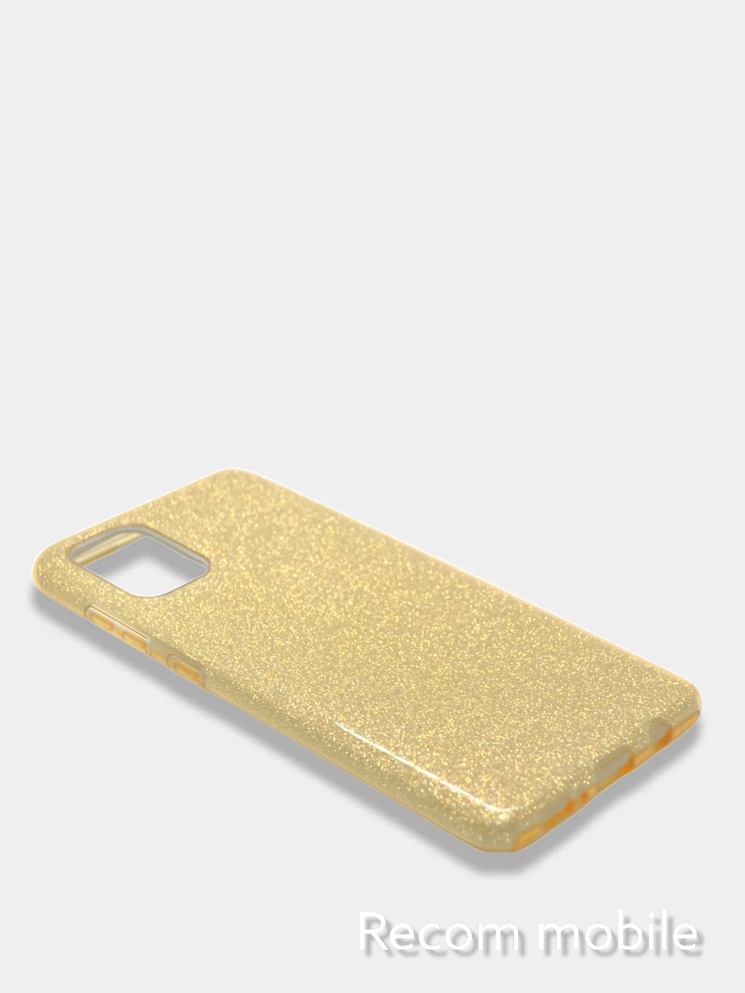 Золотой чехол блестящий Samsung Galaxy A02S, A52, A72, накладка c блёстками Самсунг