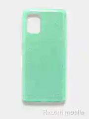 Бирюзовый чехол блестящий Samsung Galaxy A02S, A52, A72, накладка c блёстками Самсунг