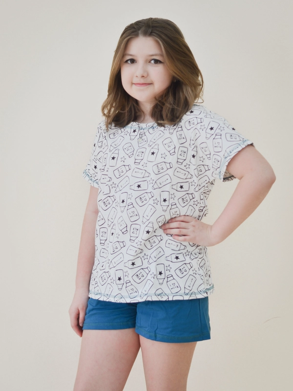 Женский костюм с шортами Family Look Чарльстон