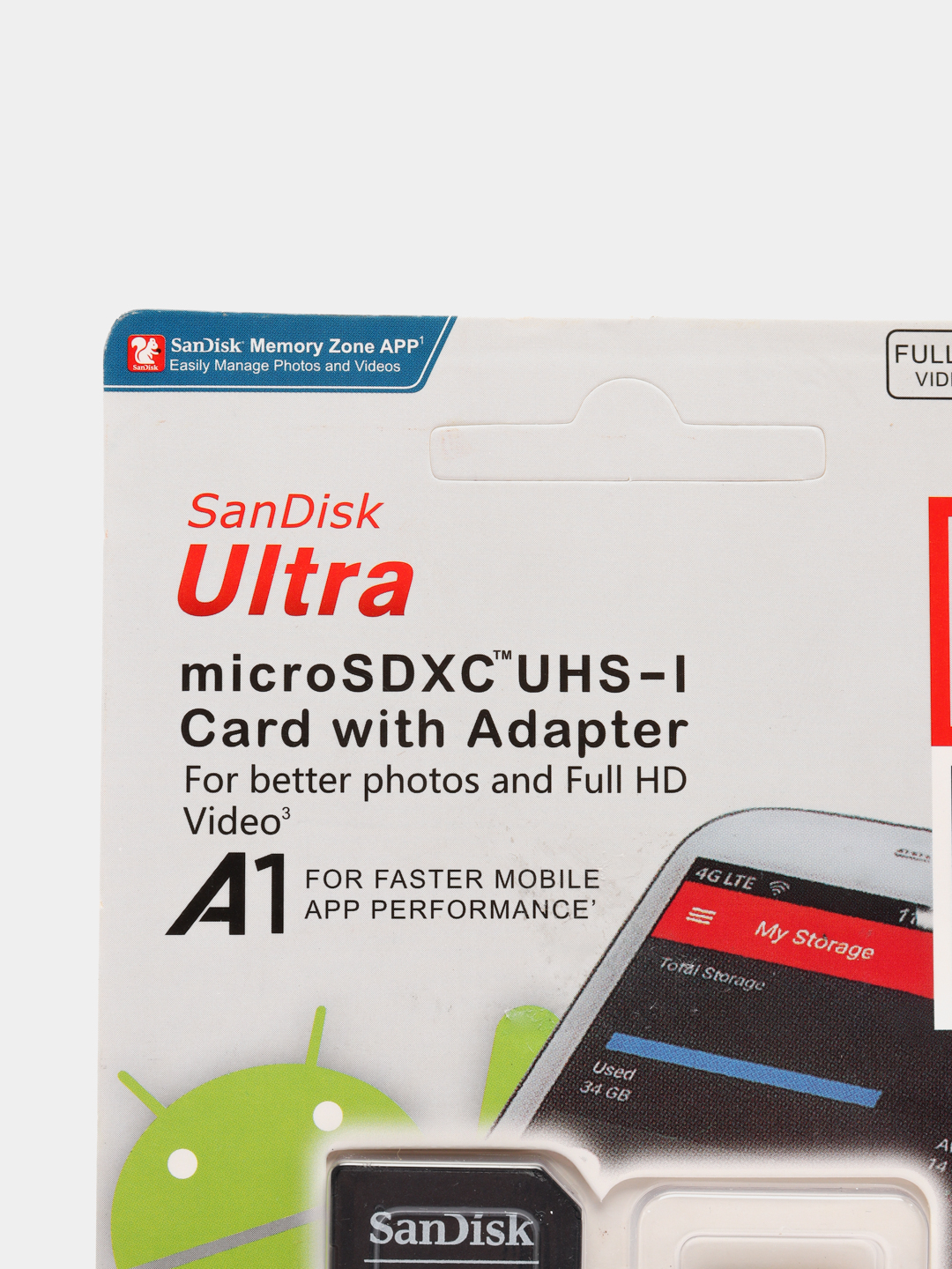 Карта памяти SanDisk MicroSD с SD адаптером купить по цене 1999 ₽ в  интернет-магазине Магнит Маркет