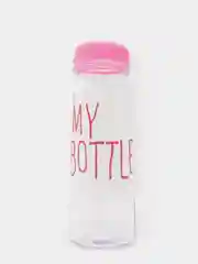 Розовый бутылка для воды My Bottle в мешке, 500 мл