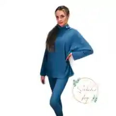 Голубой костюм-двойка