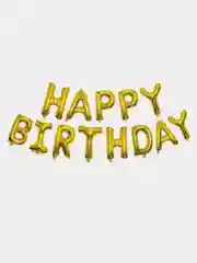 Воздушный шар "C днем рождения, happy birthday", фольгированный / 60 сантимеров