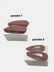 Фиолетовый заколка женская "стильная", 2 штуки