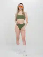 Желтый купальник женский раздельный