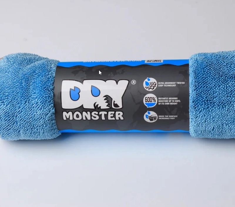 DRY MONSTER Супервпитывающее полотенце тряпка микрофибра для сушки автомобиля 50*60