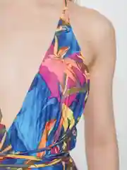Желтый купальник цельный слитный