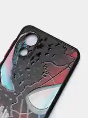 Черный чехол с ярким рисунком/принтом на Samsung Galaxy A03 Core (Самсунг А03 кор)