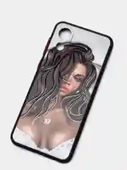Коричневый чехол с ярким рисунком/принтом на Samsung Galaxy A03 Core (Самсунг А03 кор)