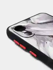 Бордовый чехол с ярким рисунком/принтом на Samsung Galaxy A03 Core (Самсунг А03 кор)