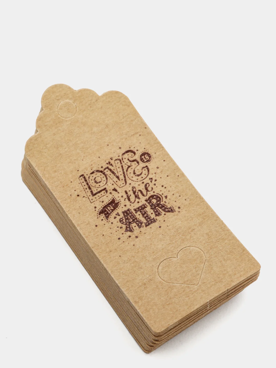 Бирка крафт, 50 шт, "Love in the air"