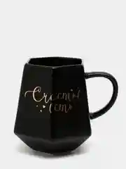 Кружка геометрия "Счастье есть", черная, 300 мл