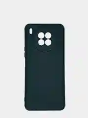 Черный чехол Honor 50 Lite / Huawei Nova 8i силиконовый, имитация кожи