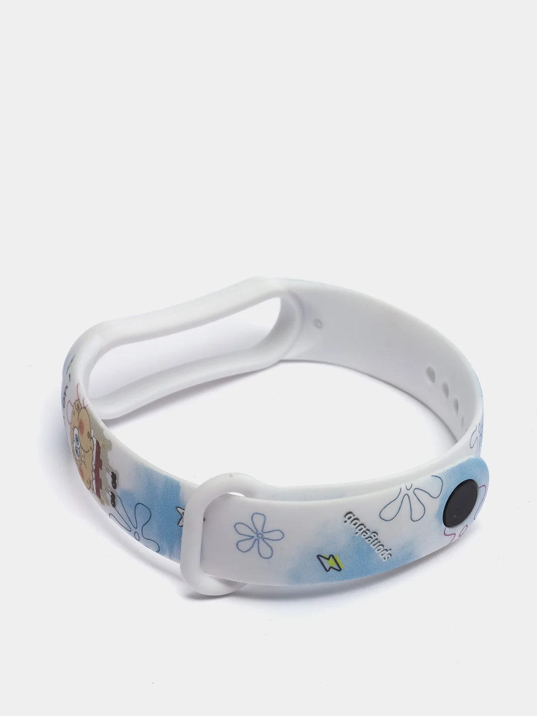 Небесно-голубой ремешки с рисунком для Xiaomi Mi Band