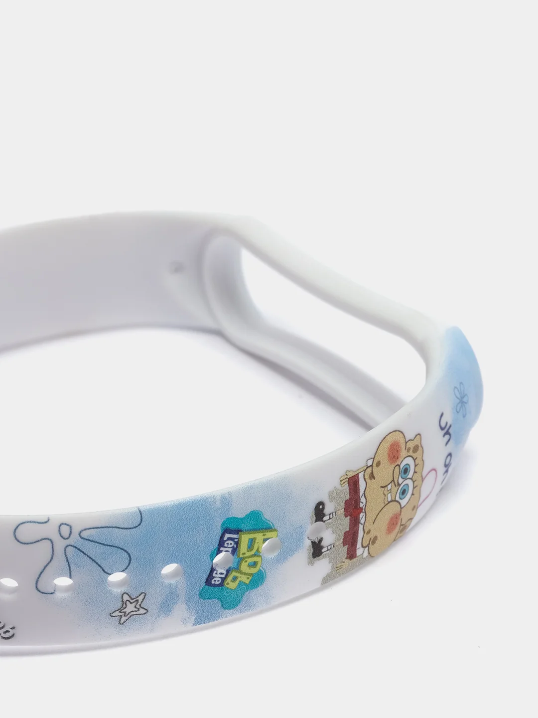 Небесно-голубой ремешки с рисунком для Xiaomi Mi Band