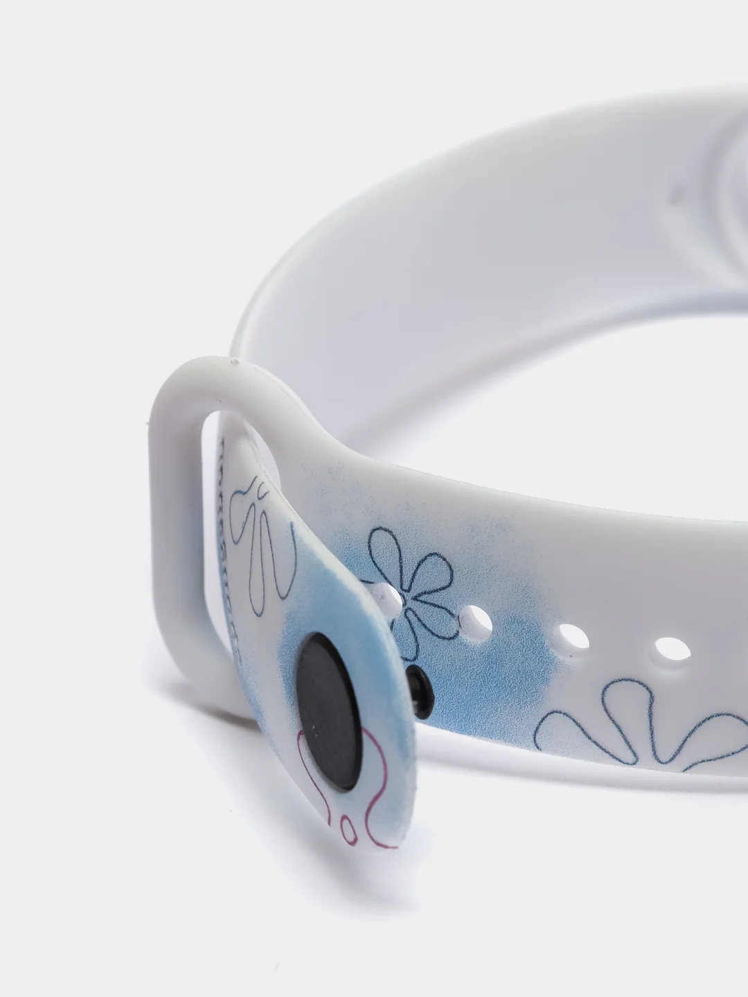 Небесно-голубой ремешки с рисунком для Xiaomi Mi Band