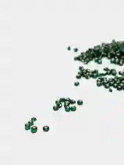 Зеленый бисер стеклянный 10 гр