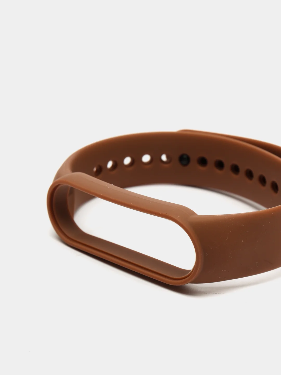 Коричневый ремешок для Xiaomi Mi Band 5/Mi Band 6, силиконовый