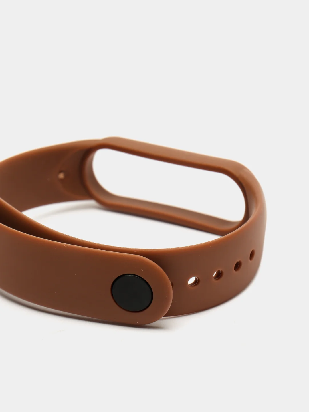 Коричневый ремешок для Xiaomi Mi Band 5/Mi Band 6, силиконовый