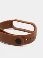 Коричневый ремешок для Xiaomi Mi Band 5/Mi Band 6, силиконовый