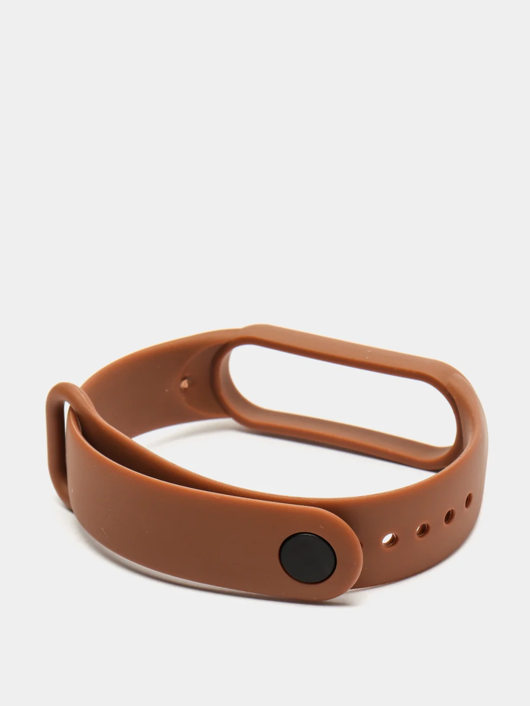Коричневый ремешок для Xiaomi Mi Band 5/Mi Band 6, силиконовый