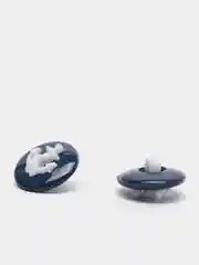 Розовый пуговицы на ножке разноцветные "Морской волк" (3 шт)