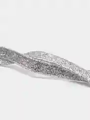 Серебряный шнурки для обуви с люрексом, 100 см, 6 цветов