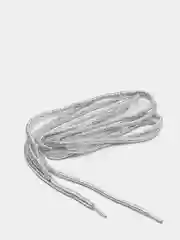 Серебряный шнурки для обуви с люрекос круглые, 100 см, 8 цветов