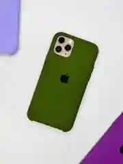 Приглушённый хаки чехол Silicone Case для iPhone 11 Pro