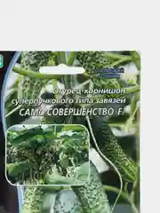 Семена Огурец-корнишон суперпучкового типа "Само совершенство F1" набор 1, 2, 3 уп