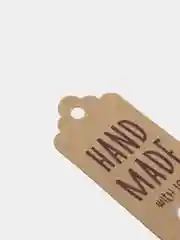 Бирка крафт, 100 шт, "Hand made with Love"