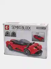 Алый машинка-конструктор Sembo Block, 2 в 1