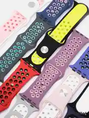 Спортивный силиконовый ремешок для часов Apple Watch, двухцветный, 38/40 mm