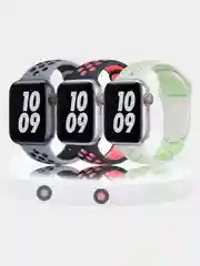 Спортивный силиконовый ремешок для часов Apple Watch, двухцветный, 38/40 mm