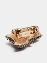Голубой брошь "Кошка"