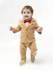 Детский костюм для мальчика с бабочкой CHADOLLS песочного цвета