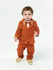 Костюм для мальчика с бабочкой CHADOLLS коричневого цвета