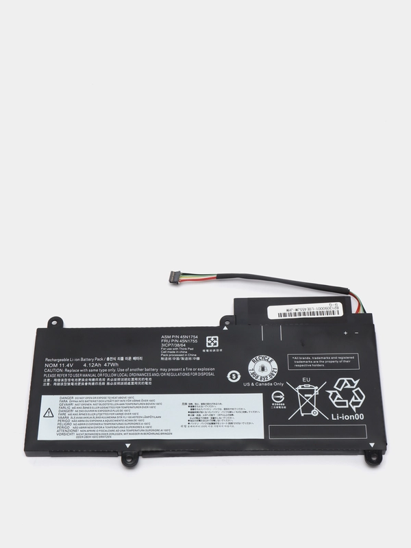 Аккумулятор 45N1754 11.4V для ноутбука Lenovo E450 E460C, 47 Wh