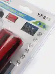 Белый фонарь YZ-873/BL-408 Велосипедный Светодиодный(3 Длинных+5 Светодиод.)