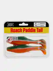 Оранжевый виброхвост LJ Pro Series Roach Paddle Tail