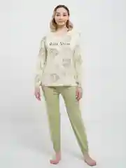 Лесной зеленый пижама женская