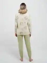 Лесной зеленый пижама женская