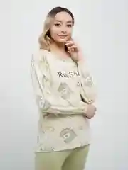 Лесной зеленый пижама женская