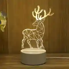Зеркальный светодиодный 3D ночник/ Двухсторонняя декоротивная ночная лампа